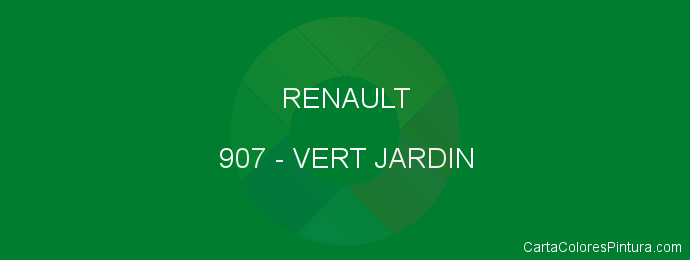 Pintura Renault 907 Vert Jardin