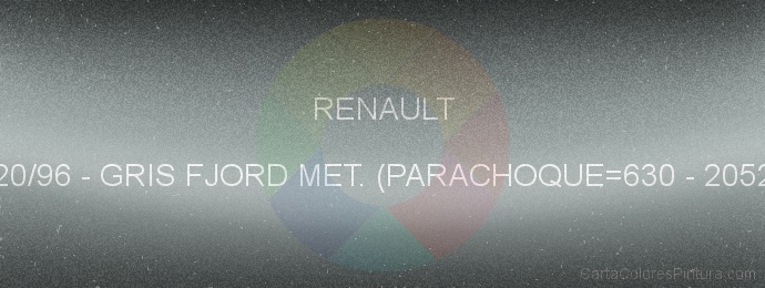 Pintura Renault 920/96 Gris Fjord Met. (parachoque=630 - 20523