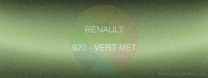 Pintura Renault 920 Vert Met.