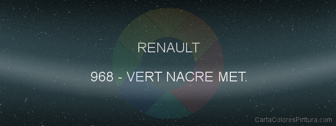 Pintura Renault 968 Vert Nacre Met.