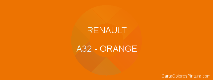 Pintura Renault A32 Orange