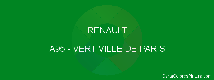 Pintura Renault A95 Vert Ville De Paris