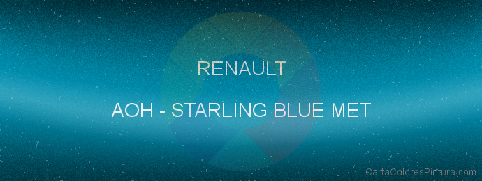 Pintura Renault AOH Starling Blue Met