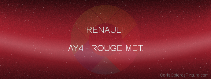 Pintura Renault AY4 Rouge Met.