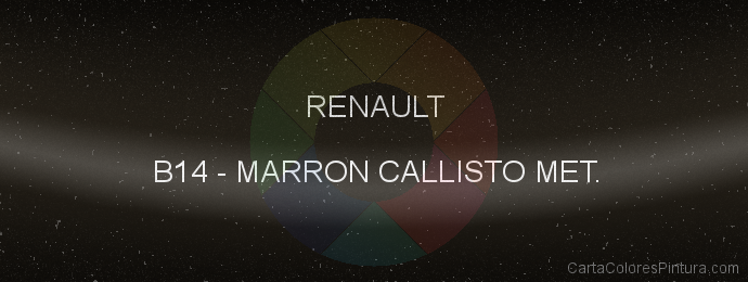 Pintura Renault B14 Marron Callisto Met.