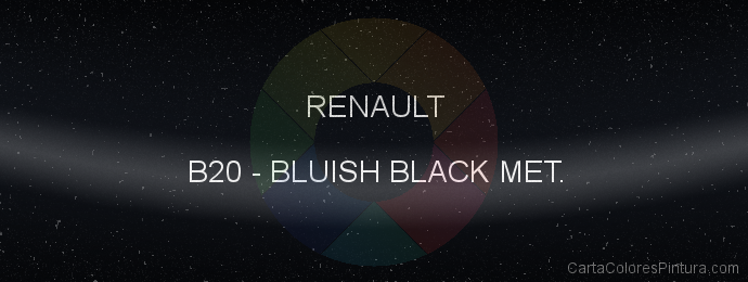 Pintura Renault B20 Bluish Black Met.