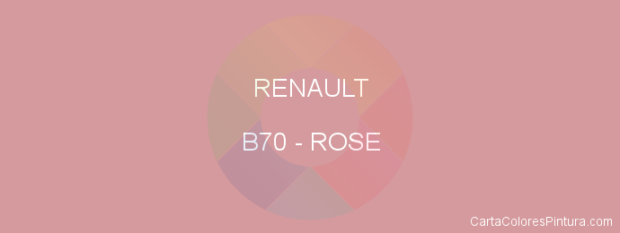 Pintura Renault B70 Rose