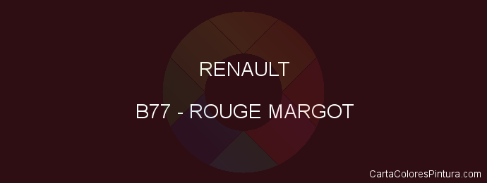 Pintura Renault B77 Rouge Margot