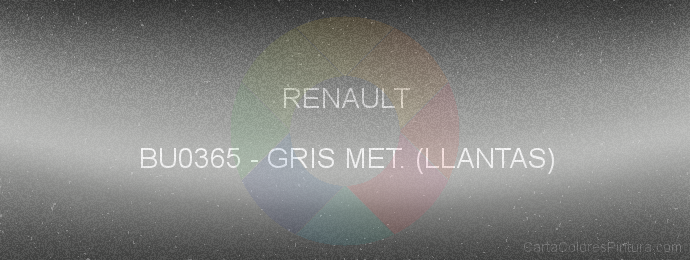 Pintura Renault BU0365 Gris Met. (llantas)