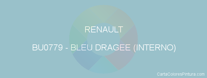 Pintura Renault BU0779 Bleu Dragee (interno)