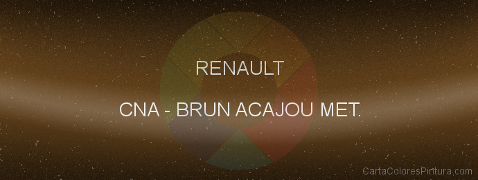 Pintura Renault CNA Brun Acajou Met.