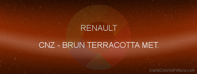 Pintura Renault CNZ Brun Terracotta Met.