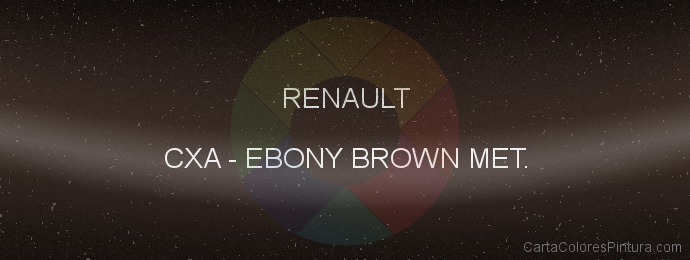 Pintura Renault CXA Ebony Brown Met.