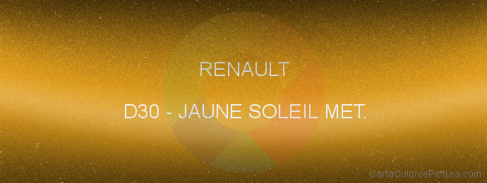 Pintura Renault D30 Jaune Soleil Met.