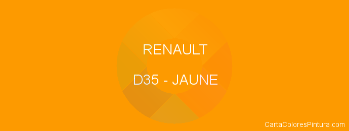 Pintura Renault D35 Jaune