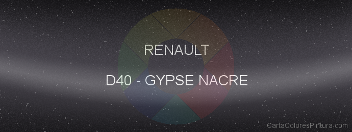 Pintura Renault D40 Gypse Nacre