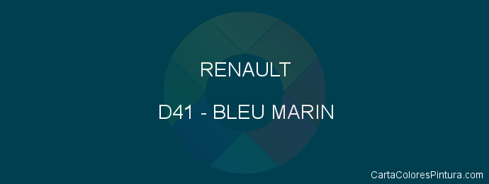 Pintura Renault D41 Bleu Marin