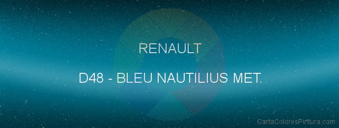 Pintura Renault D48 Bleu Nautilius Met.