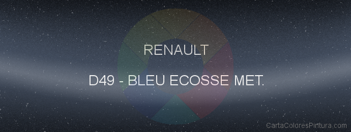 Pintura Renault D49 Bleu Ecosse Met.