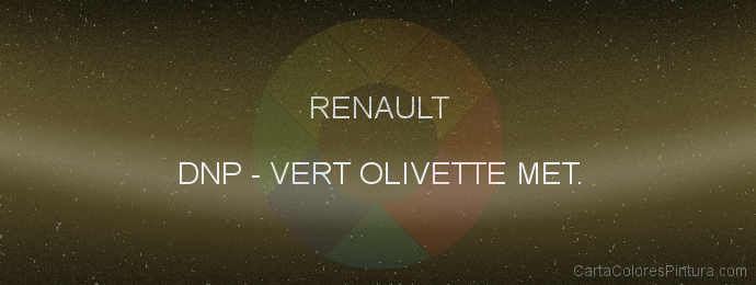 Pintura Renault DNP Vert Olivette Met.