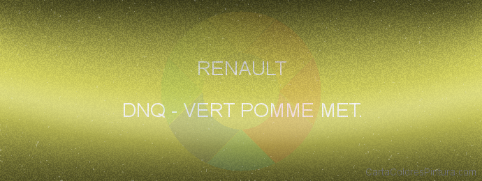 Pintura Renault DNQ Vert Pomme Met.