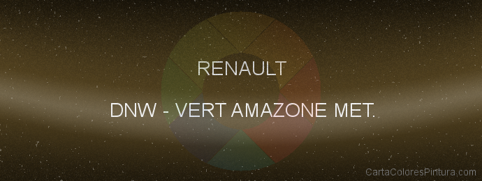 Pintura Renault DNW Vert Amazone Met.