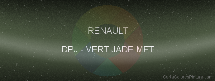 Pintura Renault DPJ Vert Jade Met.