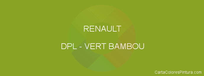 Pintura Renault DPL Vert Bambou