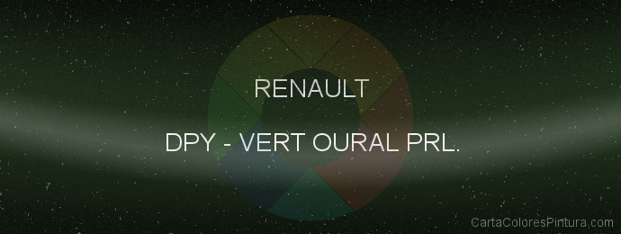 Pintura Renault DPY Vert Oural Prl.