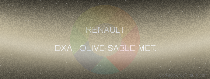 Pintura Renault DXA Olive Sable Met.