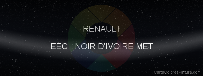 Pintura Renault EEC Noir D'ivoire Met.