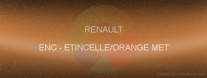 Pintura Renault ENC Etincelle/orange Met