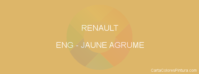 Pintura Renault ENG Jaune Agrume