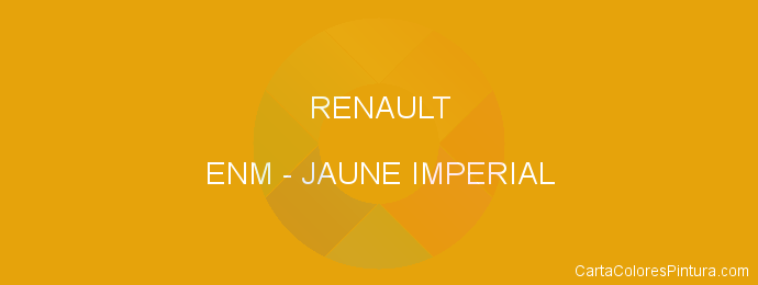 Pintura Renault ENM Jaune Imperial