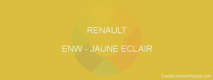 Pintura Renault ENW Jaune Eclair