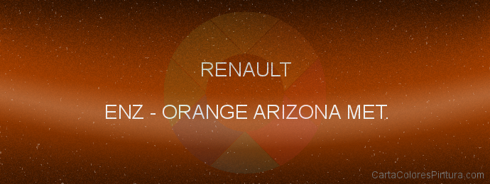 Pintura Renault ENZ Orange Arizona Met.
