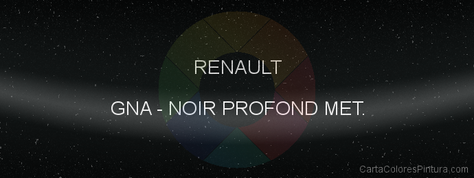 Pintura Renault GNA Noir Profond Met.