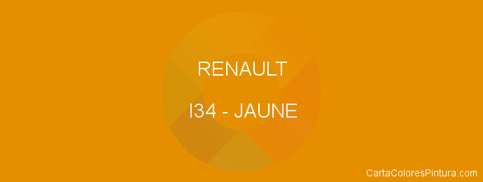 Pintura Renault I34 Jaune