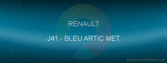 Pintura Renault J41 Bleu Artic Met.