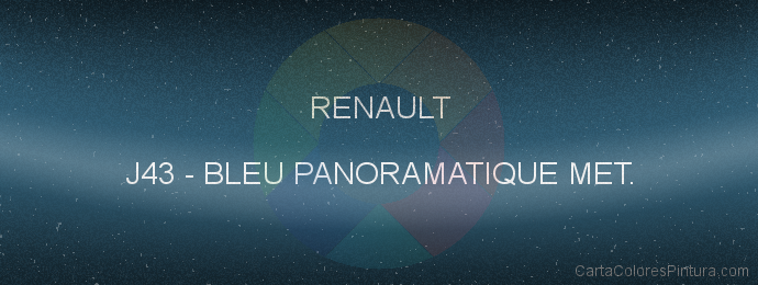 Pintura Renault J43 Bleu Panoramatique Met.
