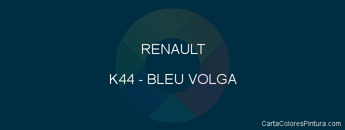 Pintura Renault K44 Bleu Volga