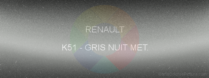 Pintura Renault K51 Gris Nuit Met.