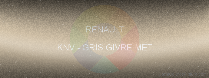 Pintura Renault KNV Gris Givre Met.