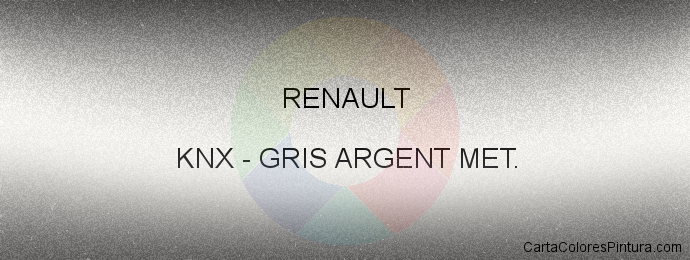 Pintura Renault KNX Gris Argent Met.