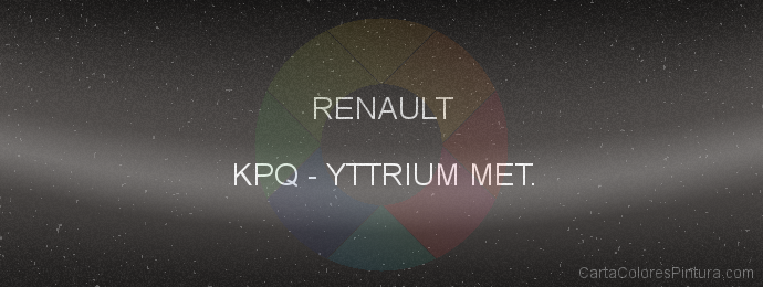 Pintura Renault KPQ Yttrium Met.