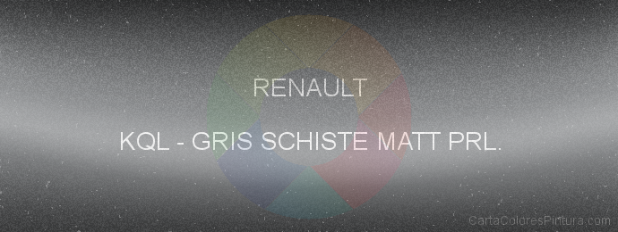 Pintura Renault KQL Gris Schiste Matt Prl.