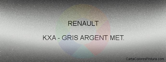 Pintura Renault KXA Gris Argent Met.