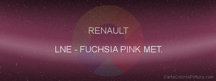 Pintura Renault LNE Fuchsia Pink Met.