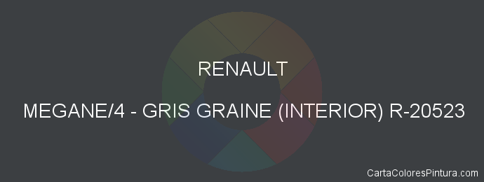Pintura Renault MEGANE/4 Gris Graine (interior) R-20523