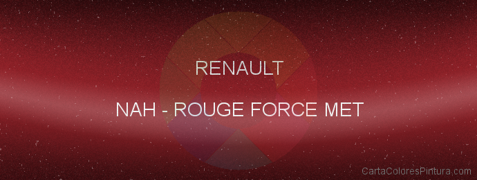 Pintura Renault NAH Rouge Force Met